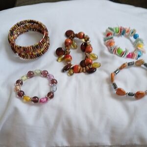 Colorful Beaded Bracelet Set